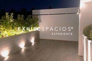 iluminación de terrazas en Barcelona con luminaria en Pared