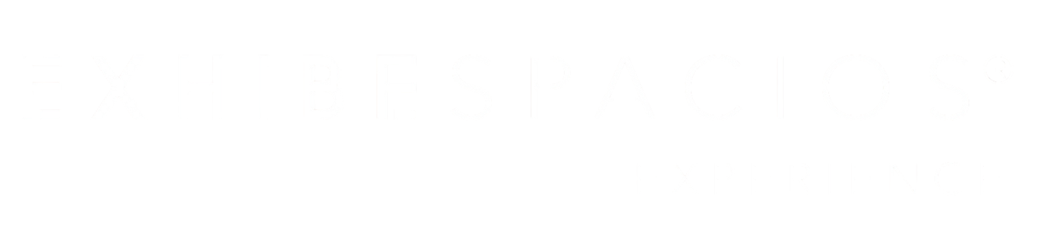 exhibespacios logo Letras Blancas tranparente
